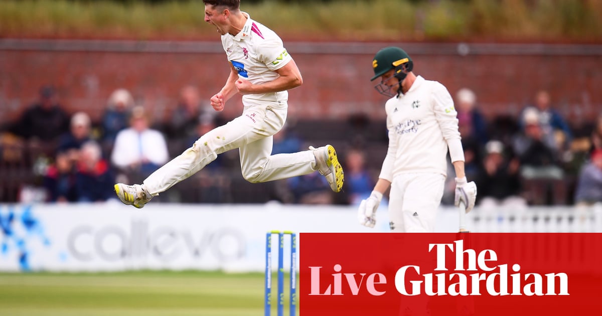 County cricket day one: Benjamin scores ton on Warwickshire debut to dominate Lancashire