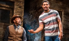 Lenny Henry and Aaron Pierre in King Hedley II by August Wilson.