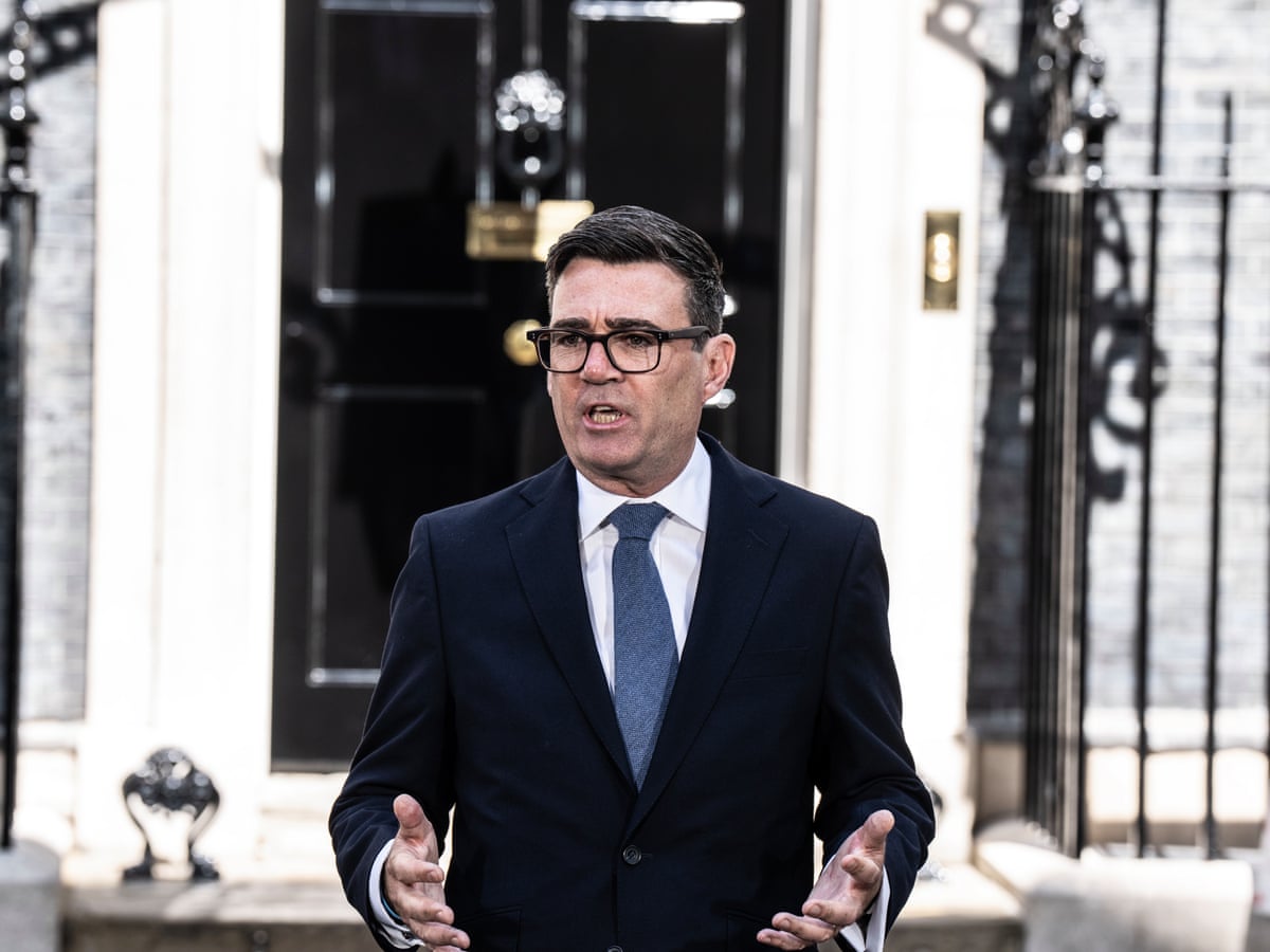 Six highlights from Andy Burnham's first Downing Street speech | Labour | The Guardian
