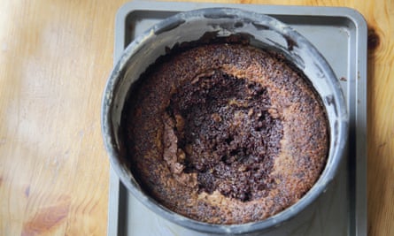 To stop your cake sinking, try to avoid opening the oven.