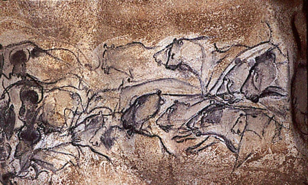 These lions, rhinos and buffaloes heads were depicted in charcoal more than 30,000 years ago. Part of an animal frieze, they are among the oldest known paintings in the world, in the Chauvet cave in southeast France.