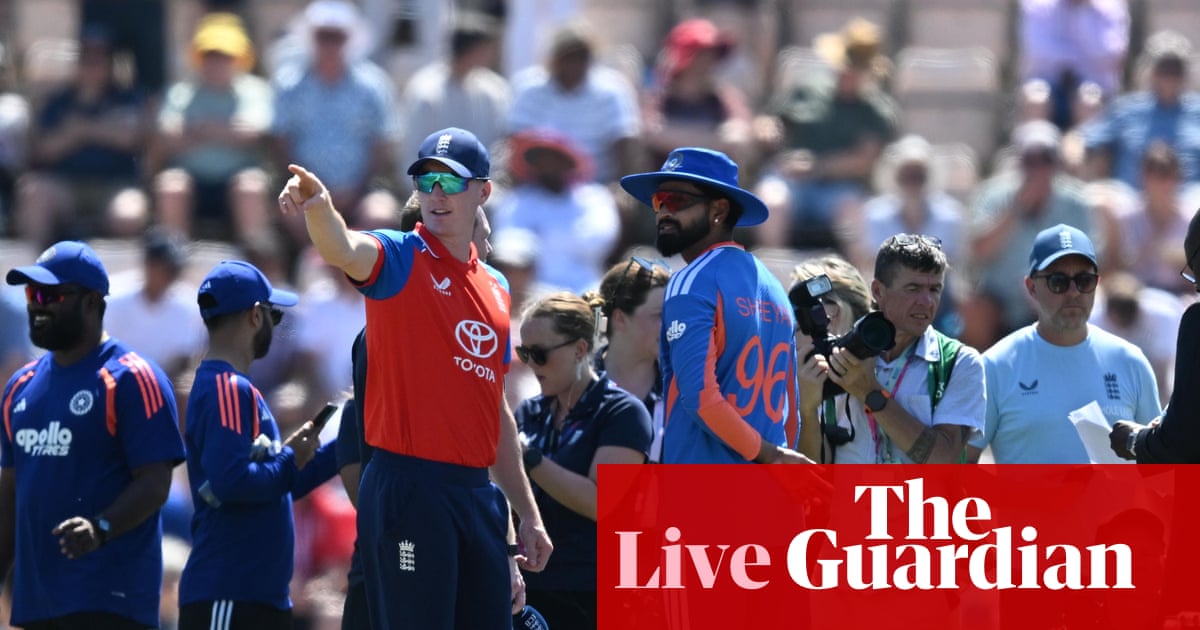 England v India: fifth men’s T20 international start delayed – live