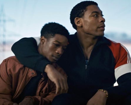 Lamar Johnson and Aaron Pierre in Brother.