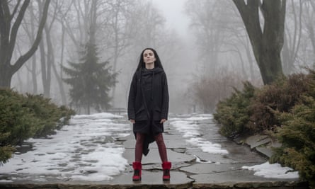 Anastasiia Shuba in the Park of Eternal Glory in Kyiv.