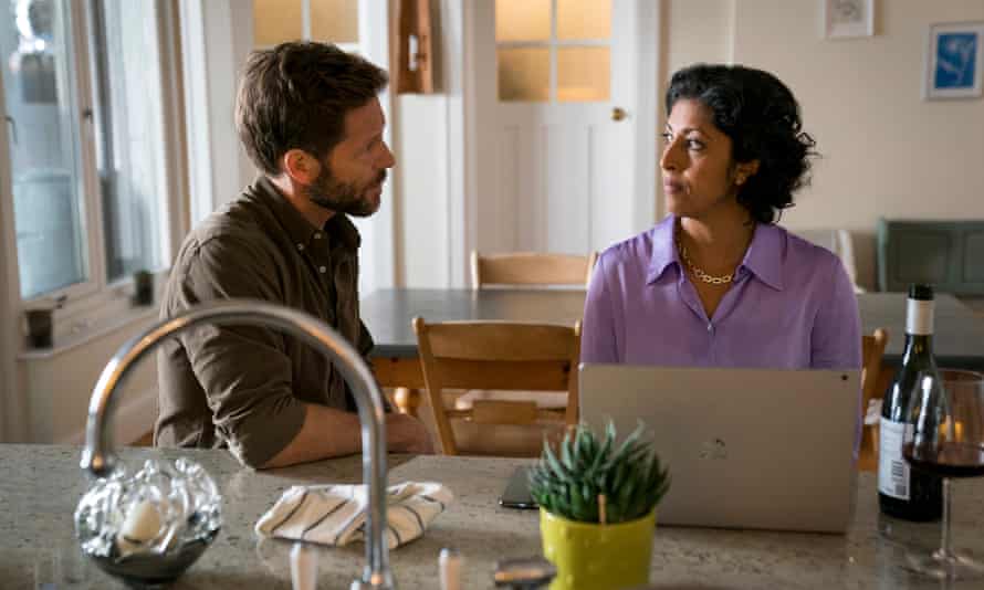 Priyanga Burford, right, with Jamie Bamber in series 2 of Chris Lang’s Innocent.