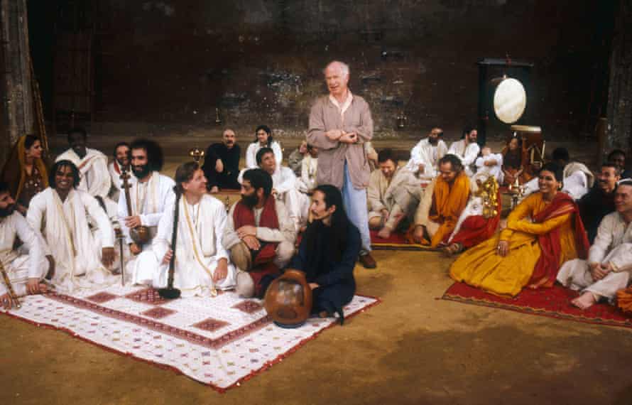 Peter Brook directing Mahabharata at the Theater des Bouffes du Nord in Paris.