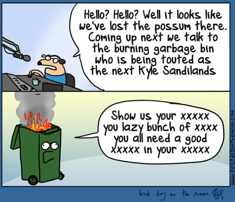 Cartoon by First Dog on the Moon titled Airport Possum, panel 7