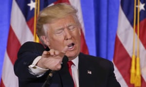 Donald Trump at his press conference