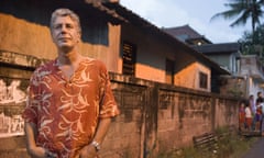 Anthony Bourdain in his No Reservations television series, 2005.