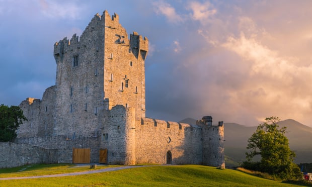 Ross Castle, on the edge of Lough Leane.