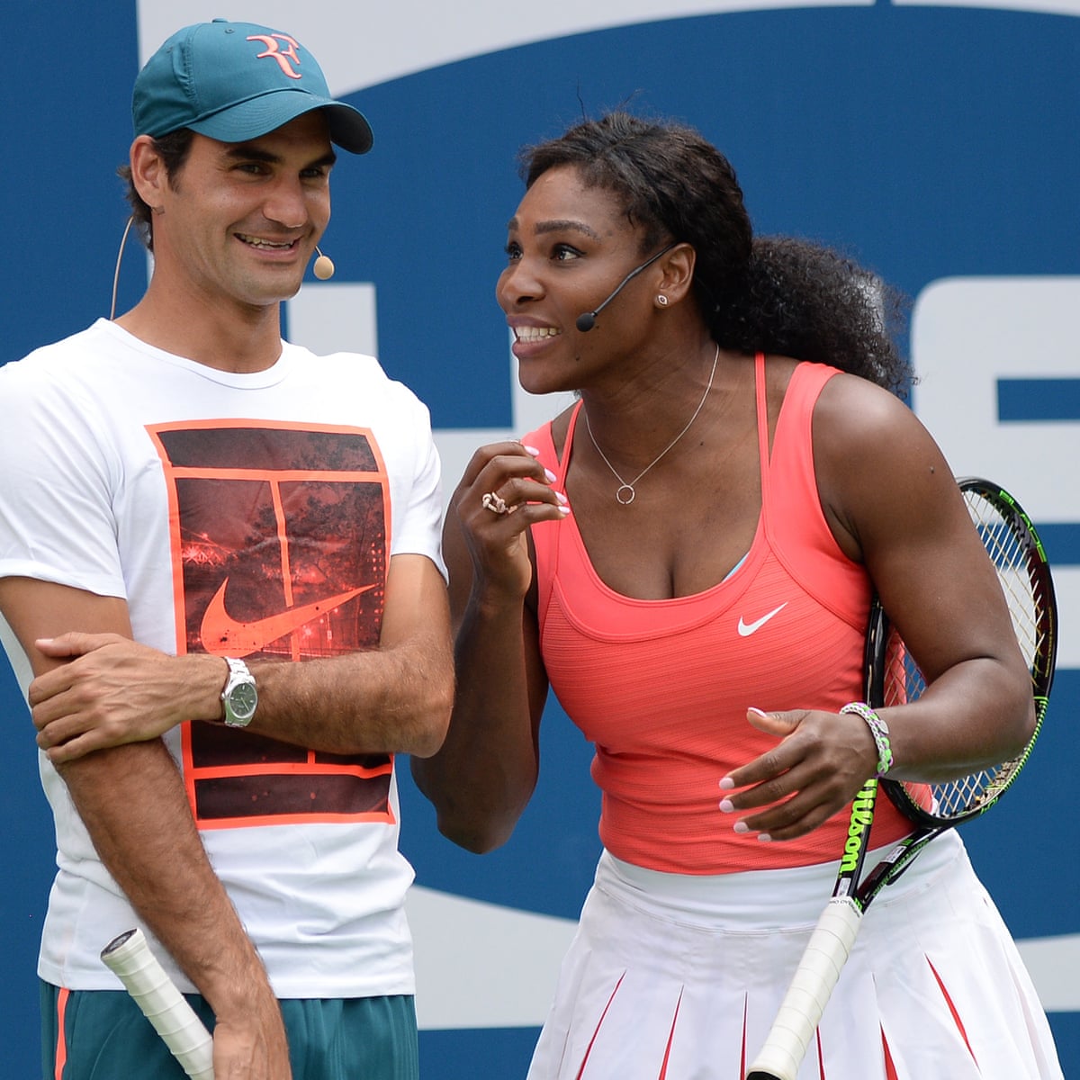 Serena Williams And Roger Federer To Play Each Other For First Time Sport The Guardian