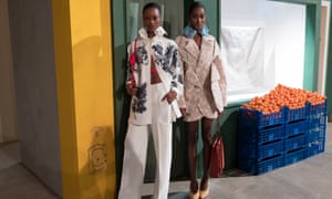 Models in Jacquemus tailoring