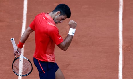 Serbia's Novak Djokovic, en route to winning his 23rd grand slam.