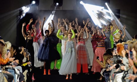 Rave on the runway … the Molly Goddard show at London fashion week spring/summer collections 2017.