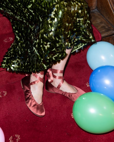 ballerinas with ribbons