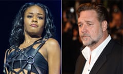 Azealia Banks and Russell Crowe: party 
