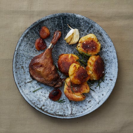 Great British Bake-Off contestants New Year Meal 2019: Henry’s duck leg with clementines and roast potatoes.