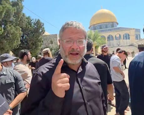 Israeli security minister joins Jewish extremists as they storm al-Aqsa mosque compound