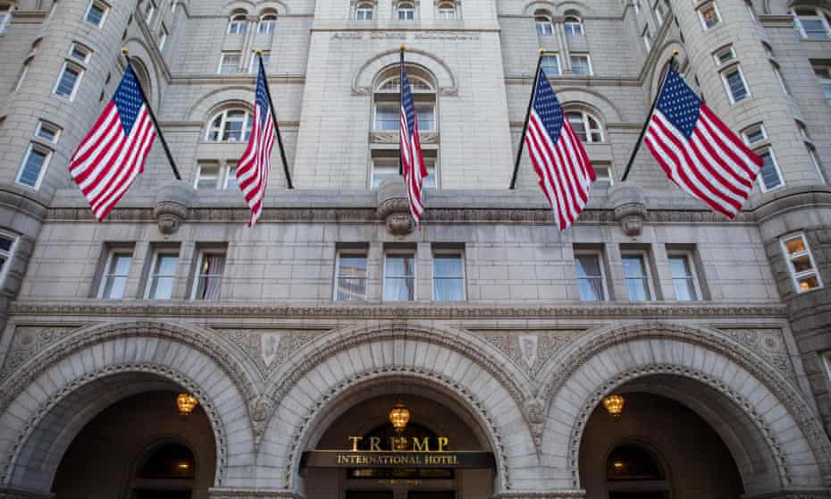 The Trump International Hotel in 2016, before its grand opening in Washington DC.