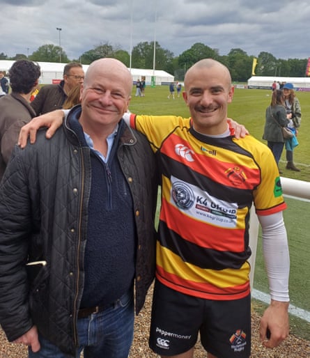 Robert Kitson, left, with his son Greg.