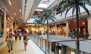 Inside the Costanera Center shopping mall, Santiago de Chile.