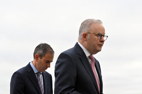 Treasurer Jim Chalmers and prime minister Anthony Albanese
