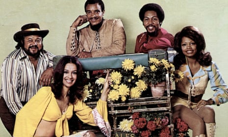 ‘Champagne soul’ … The 5th Dimension circa 1970, left to right, Ron Townson, Marilyn McCoo, Lamonte McLemore, Billy Davis and Florence LaRue. (Photo by GAB Archive/Redferns)