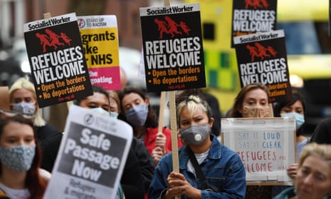 Pro-refugee campaigners