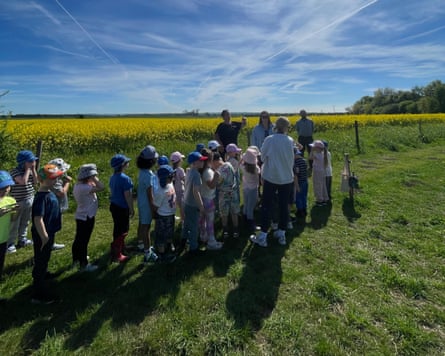 A school visit to Colin’s farm.