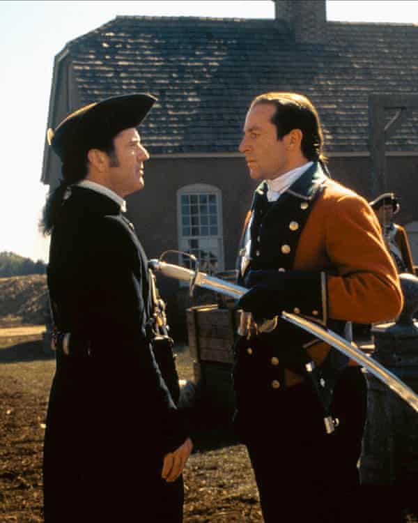 Isaacs and Mel Gibson in The Patriot, 2000.