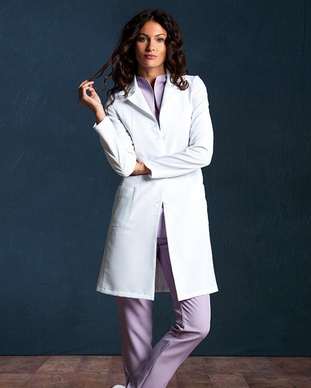 An Erevan lab coat by Pastelli.