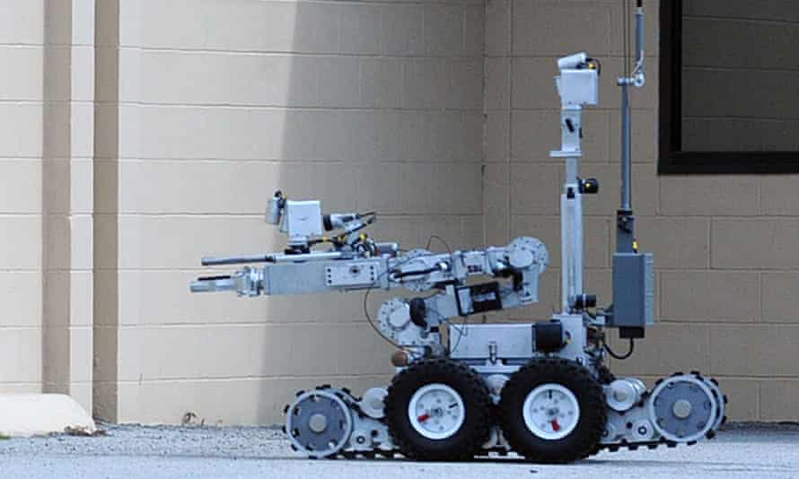 A Remotec Andros F-6A bomb-disposal robot similar to the one used to kill Micah Johnson.