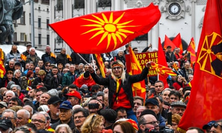 The protests were organised by the ‘We are Macedonia’ movement
