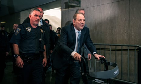 Jury Deliberations Continue In Harvey Weinstein Rape And Assault Trial<br>Harvey Weinstein arrives at court for his rape trial on 24 February 2020 in New York.