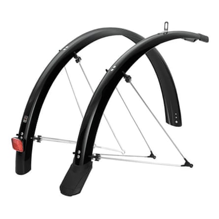 SKS P35 chromoplastic matt black mudguards