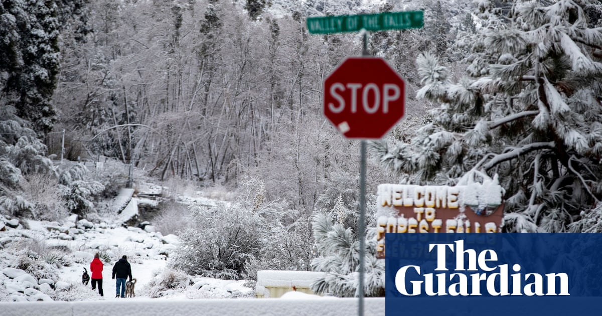 Record snowfall offers reprieve to dry California – but drought remains