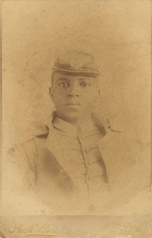 Charles Young as a cadet at West Point in 1889, only the third black graduate from there, and the last until 1936
