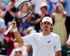 Alex de Minaur comes back from set down to advance at Wimbledon