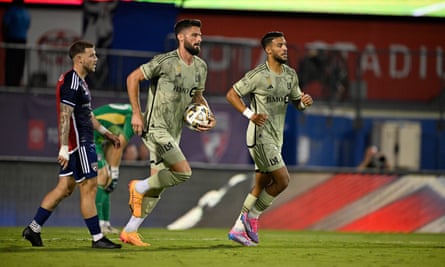 Olivier Giroud says he has been “impressed with the intensity” in MLS.