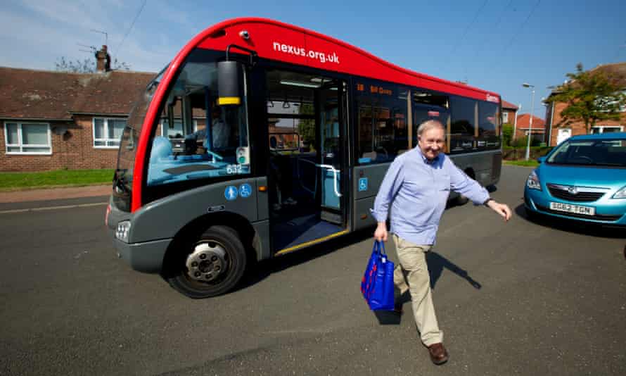 Passengers on a bus operated by Nexus in Tyne and Wear