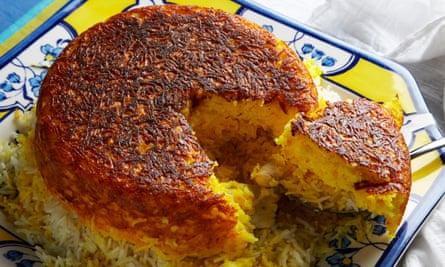 ‘Strangers would invite me to stay and the feeding would begin as soon as I walked through the door…’: Persian saffron rice.
