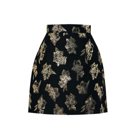 Gold brocade skirt