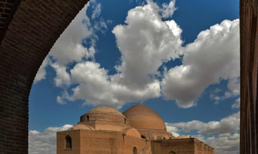 Blue Mosque or Masjidi Qebud Mosque in Tabriz, Iran