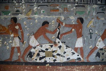 Painting on the wall of Khuwy’s tomb.