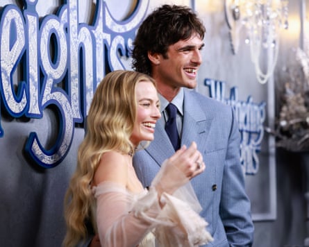 Margot Robbie and Jacob Elordi at the Wuthering Heights Australian premiere in Sydney, 12 February 2026.