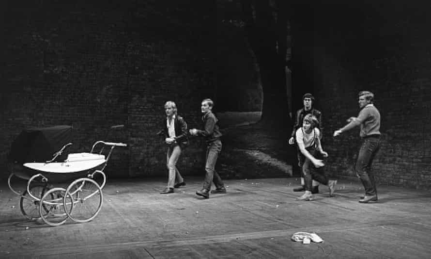 The infamous stoning scene in Saved, at the Royal Court in 1969.