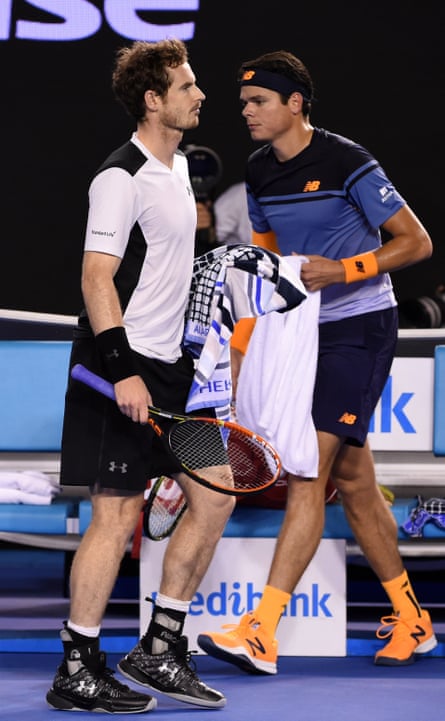 Milos Raonic and Andy Murray