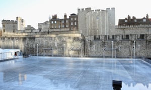 The Tower Of London ice rink, closed due to mild weather