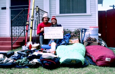 Jean Muenchrath and Ken preparing for the trip in 1982.