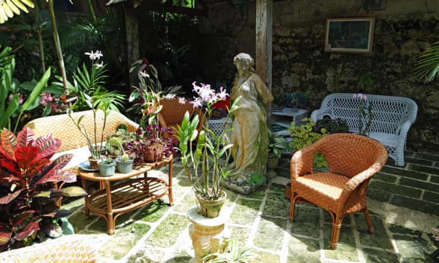 Peace and quiet: a corner of Hunte’s Gardens in Barbados.